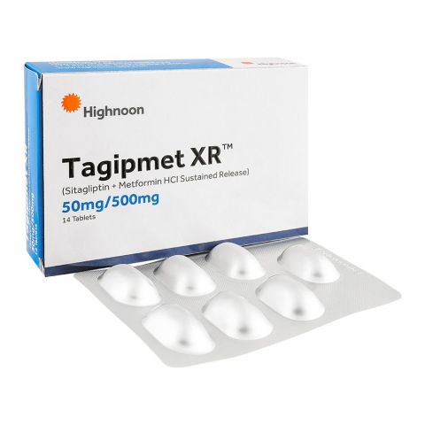 Highnoon Laboratories Tagipmet XR Tablet, 50/500mg, 14-Pack