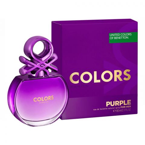 United Colors of Benetton Colors Purple, For Her, Eau De Toilette, 80ml