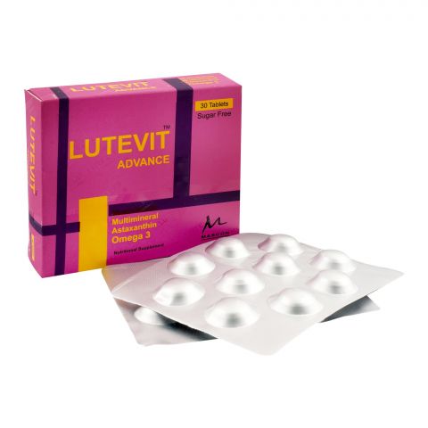 Mascon Pharmacal Lutevit Advance Tablet, Sugar-Free, 30-Pack