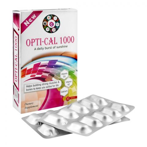 Sais Life Science Opti-Cal 1000 Tablet, Dietary Supplement, 30-Pack