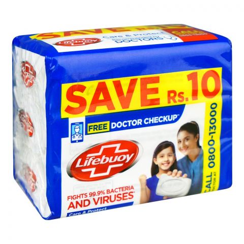 Lifebuoy Care & Protect Blue Soap Value Pack, 3x98g