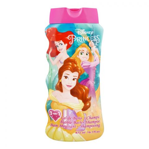 Lorenay Disney Princess Bubble Bath + Shampoo, 475ml