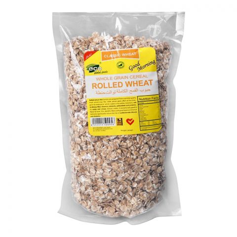 Eco Global Foods Whole Grain Cereal Rolled Wheat, 500g