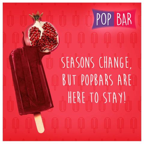 Wholesome Foods Pop Bar Pomegranate Ice Cream, 80g