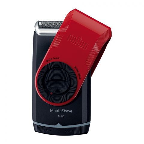 Braun Pocket Mobile Shaver M-60R Red