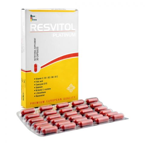 Bristol Mayer Biotech Resvitol Platinum Nutritional Supplement Capsule, 30-Pack