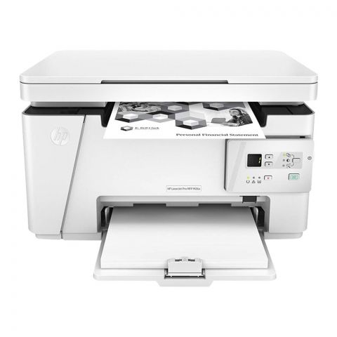 HP LaserJet Pro Printer, White, M26A