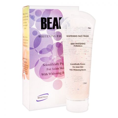 Beads Whitening Face Wash, For Asian Skin, 120ml