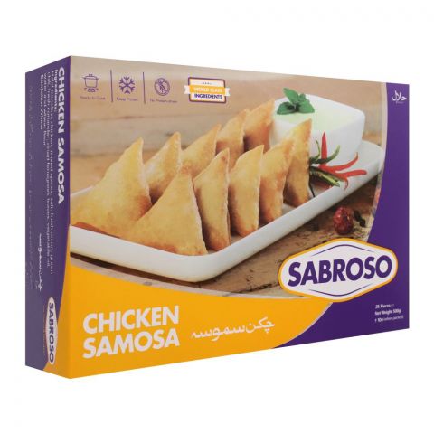 Sabroso Chicken Samosa, 25 Pieces, 500g