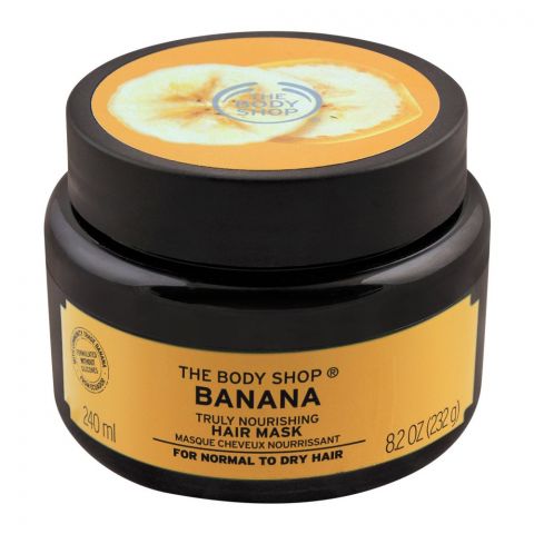 The Body Shop Banana Truly Nourishing Hair Mask, For Normal To Dry Hair, 240ml