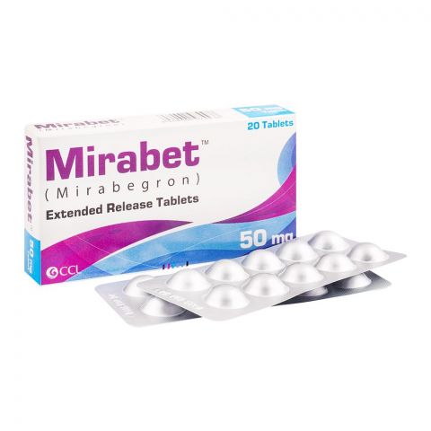 CCL Pharmaceuticals Mirabet Tablet, 50mg, 20-Pack