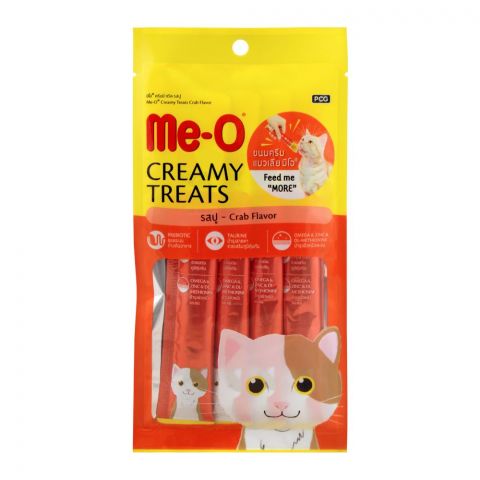 Me-O Creamy Treats, Crab Flavor, Cat Food, 60g