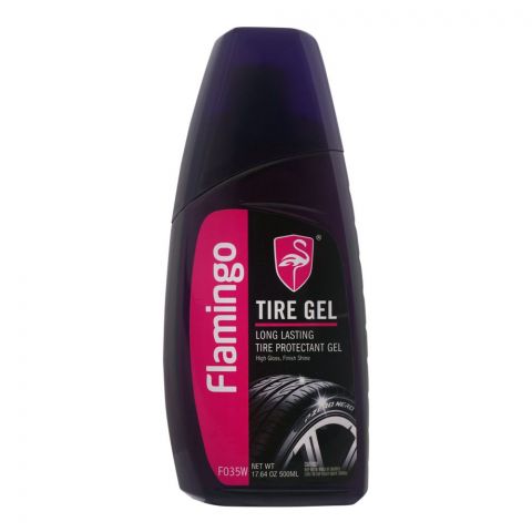 Flamingo Tire Protectant Gel, High Gloss Shine, 500ml