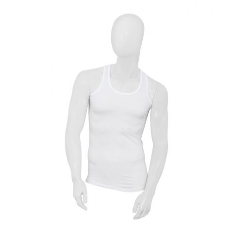 Adam Classic Men's Vest, 1 Pack, White, U-9009