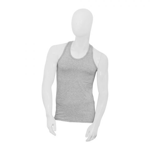 Adam Men's Vest, 1 Pack, Grey, 5409