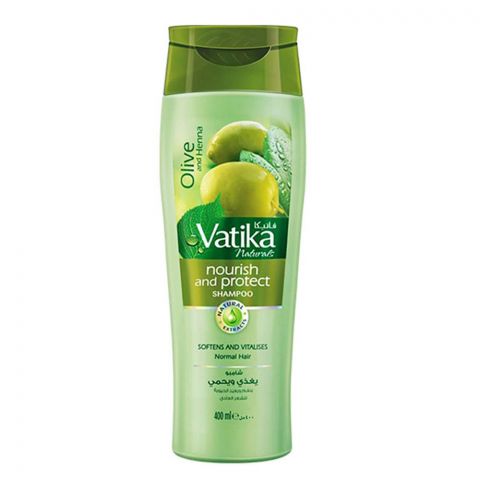 Dabur Vatika Olive And Henna Nourish & Protect Shampoo 400ml + 80ml Free