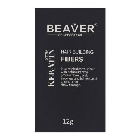 Beaver Professional Keratin System Hair Building Fibers Light Brown 12g