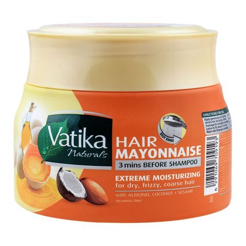 Dabur Vatika Hair Mayonnaise Extreme Moisturizing Treatment, 500ml