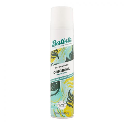 Batiste Clean & Classic Original Dry Shampoo, Refreshes Hair Without Drying Out, 200ml