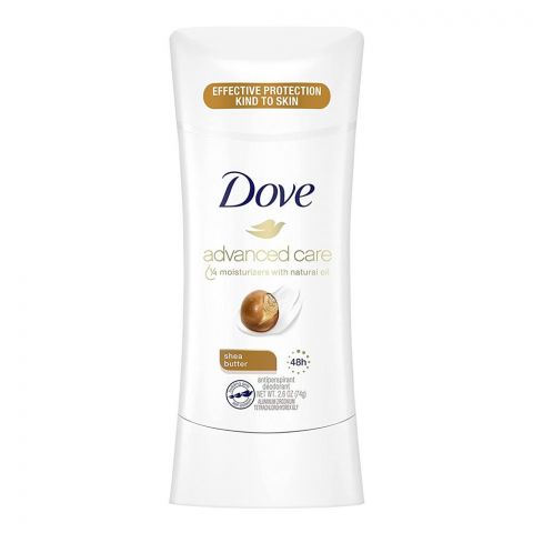 Dove Advanced Care 48H Shea Butter Deodorant Stick, For Women, 74g