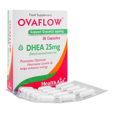 Nutra Zone Healthcare Ovaflow Dhea Capsule, 25mg, 30-Pack