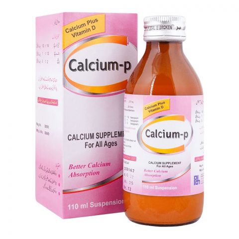 P.D.H. Calcium-P Syrup, For All Ages, 110ml
