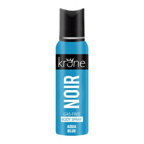 Krone Noir Aqua Blue Gas-Free Men's Deodorant Body Spray, 125ml