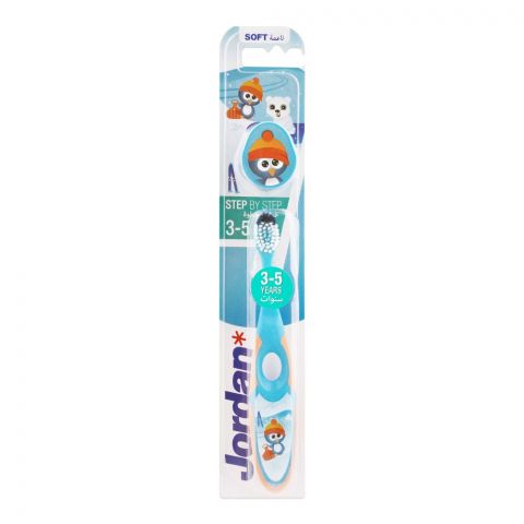 Jordan Step By Step 3-5 Years Toothbrush With Cap Soft, 10216