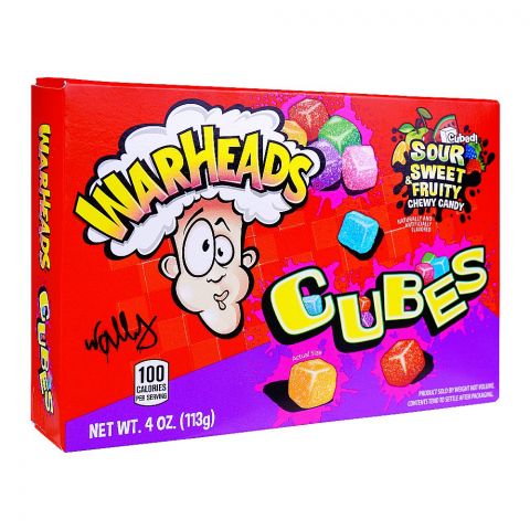 Warheads Sour Sweet & Fruity Cubes Candy, 113g