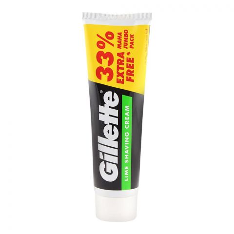 Gillette Lime Shaving Cream 33% Extra 93.1gm