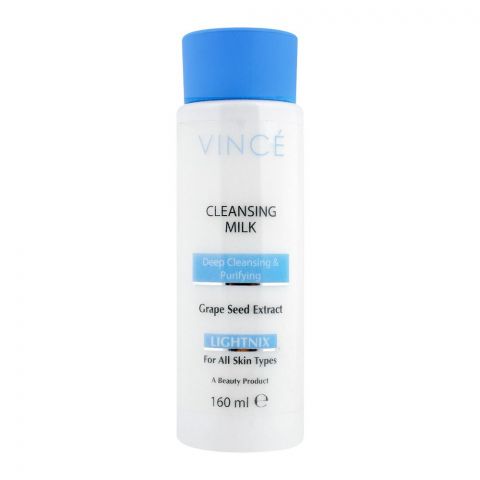 Vince Deep Cleansing & Purifying Lightenix Cleansing Milk, All Skin Types, 160ml