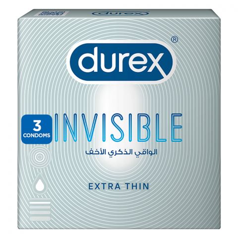 Durex Invisible Extra Thin & Extra Sensitive Condoms 3-Pack