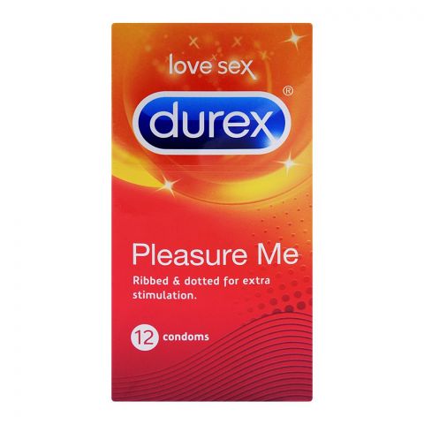 Durex Pleasure Me Ribbed & Dotted Condoms 12-Pack