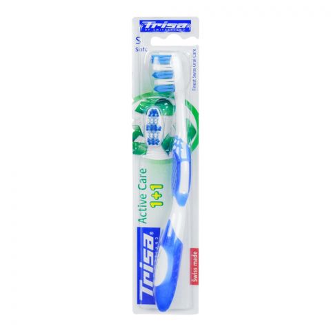 Trisa Active Care 1 + 1 Tooth Brush, Soft