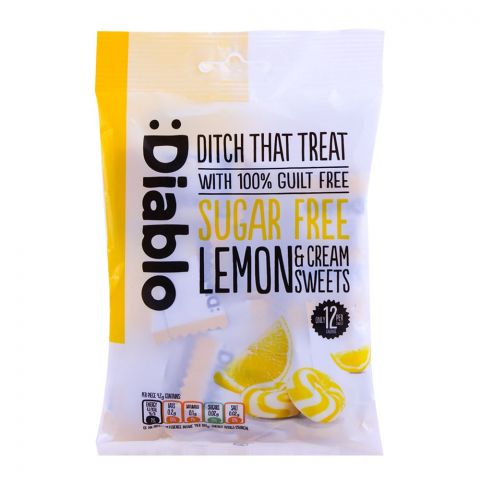 Diablo Sugar Free Lemon & Cream Sweets 75g
