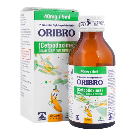 Tabros Pharma Oribro Suspension, 50ml