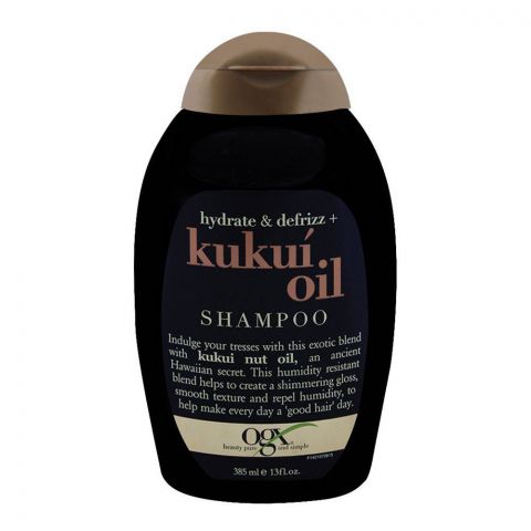 OGX Hydrate & Defrizz + Kukui Oil Shampoo 385ml