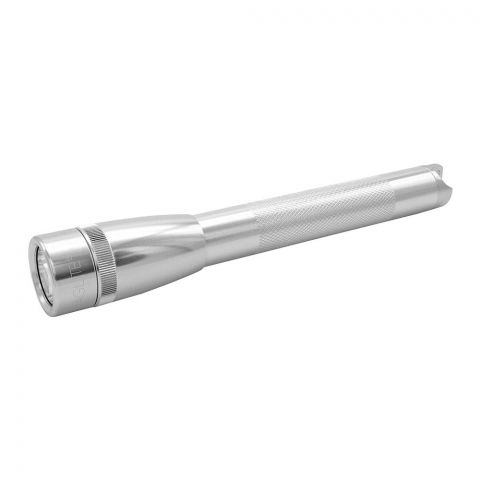 Mini Maglite LED Flashlight With Belt, 127 Lumens, Silver, 153-000-063