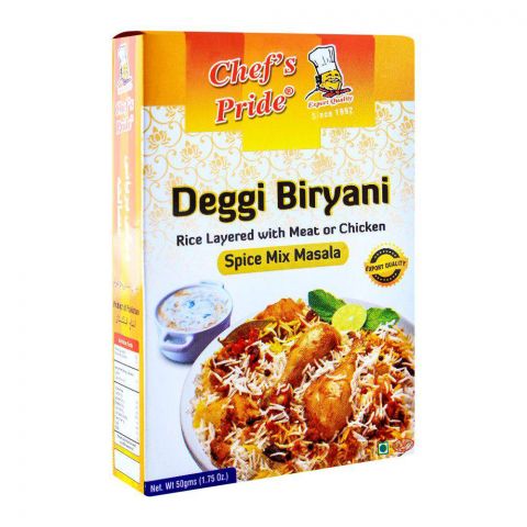 Chef's Pride Deggi Biryani Masala, Spice Mix, 50g