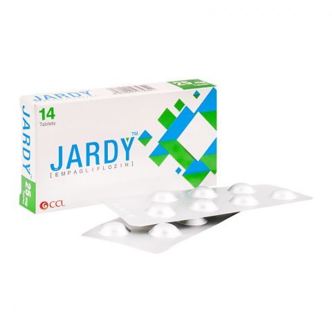 CCL Pharmaceuticals Jardy Tablet, 25mg, 14-Pack