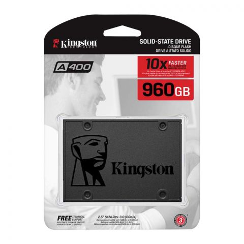 Kingston A400 SSD 960GB 2.5'' SATA 3.0 Solid State Drive, 6GB/s, SA400S37/960G