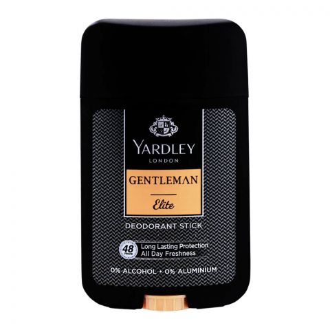 Yardley Gentleman Elite Deodorant Stick, 0% Alcohol, 50ml