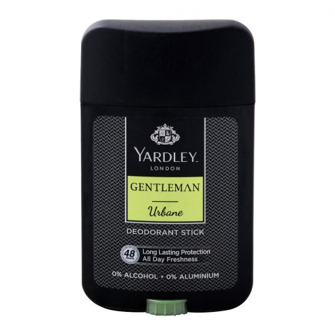 Yardley Gentleman Urbane Deodorant Stick, Alcohol & Aluminium Free, 50ml
