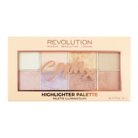 Makeup Revolution Soph X Highlighter Palette, 8-Pack