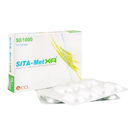 CCL Pharmaceuticals Sita-Met XR Tablet, 50/1000mg, 14-Pack