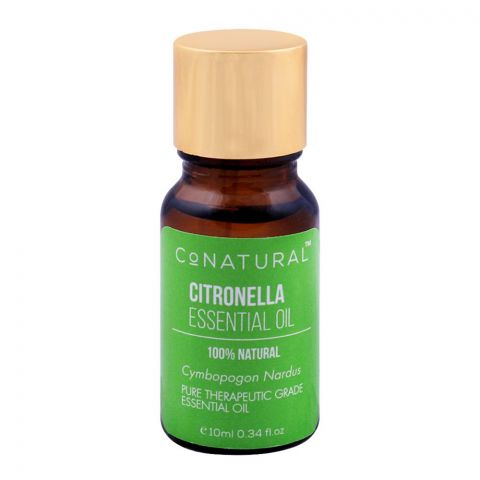 CoNatural Citronella Essential Oil, 100% Natural, 10ml