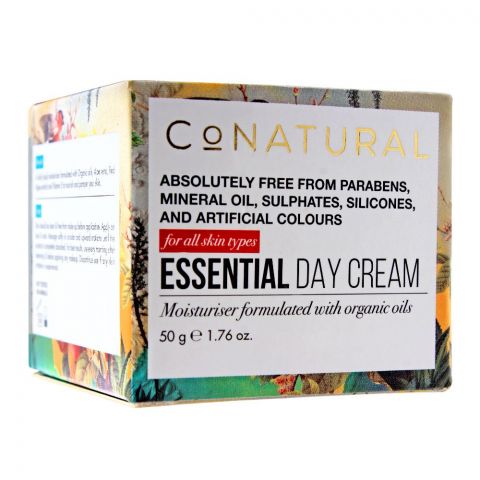CoNatural Essential Day Cream, Sulfate & Paraben Free, For Al Skin Types, 50g