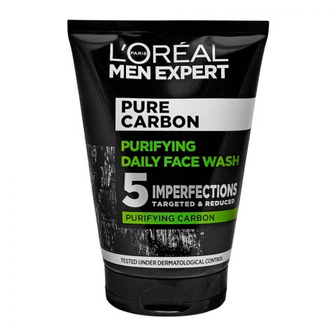 L'Oreal Paris Men Expert Pure Charcoal Purifying Daily Face Wash, 100ml