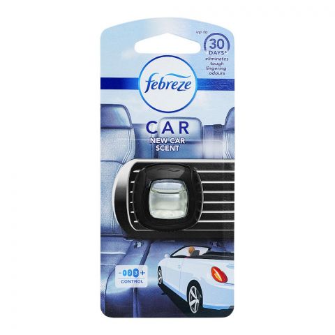 Febreze Car Air Freshener, New Car Scent, 2ml