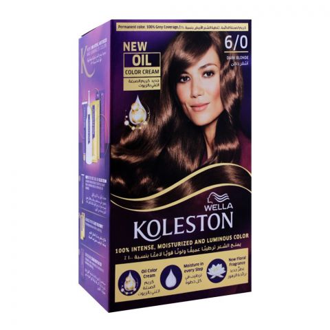 Wella Koleston Color Cream Kit, 6/0 Dark Blonde